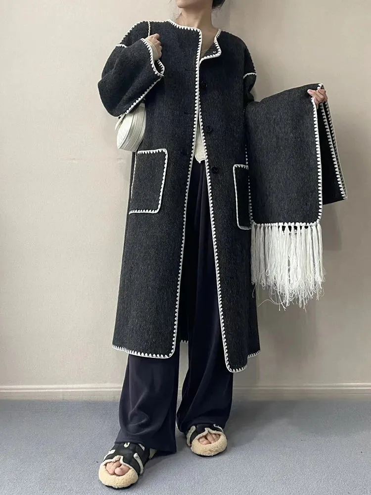 A&A MIDI Wool Coat Scarf Part 2