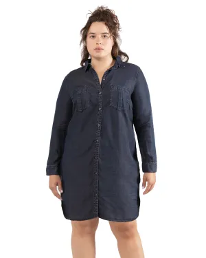 Abbey Shirt Dress | Navy