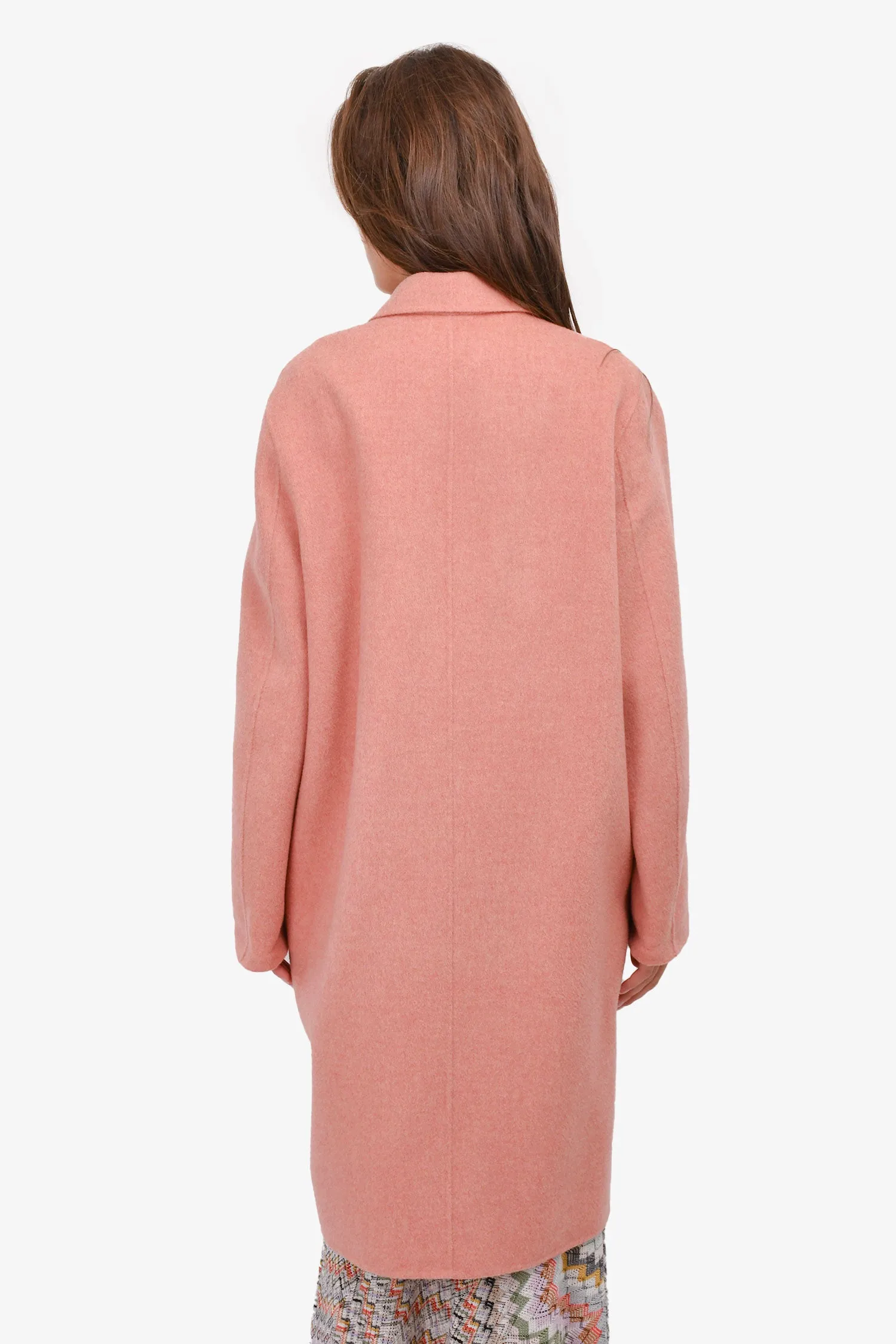 Acne Studios Pink Wool/Cashmere Coat Size 34