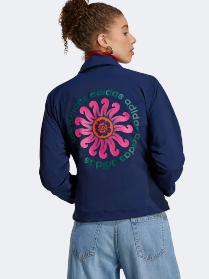 Adidas Farm Coach Women Sportswear Jacket Night Indigo