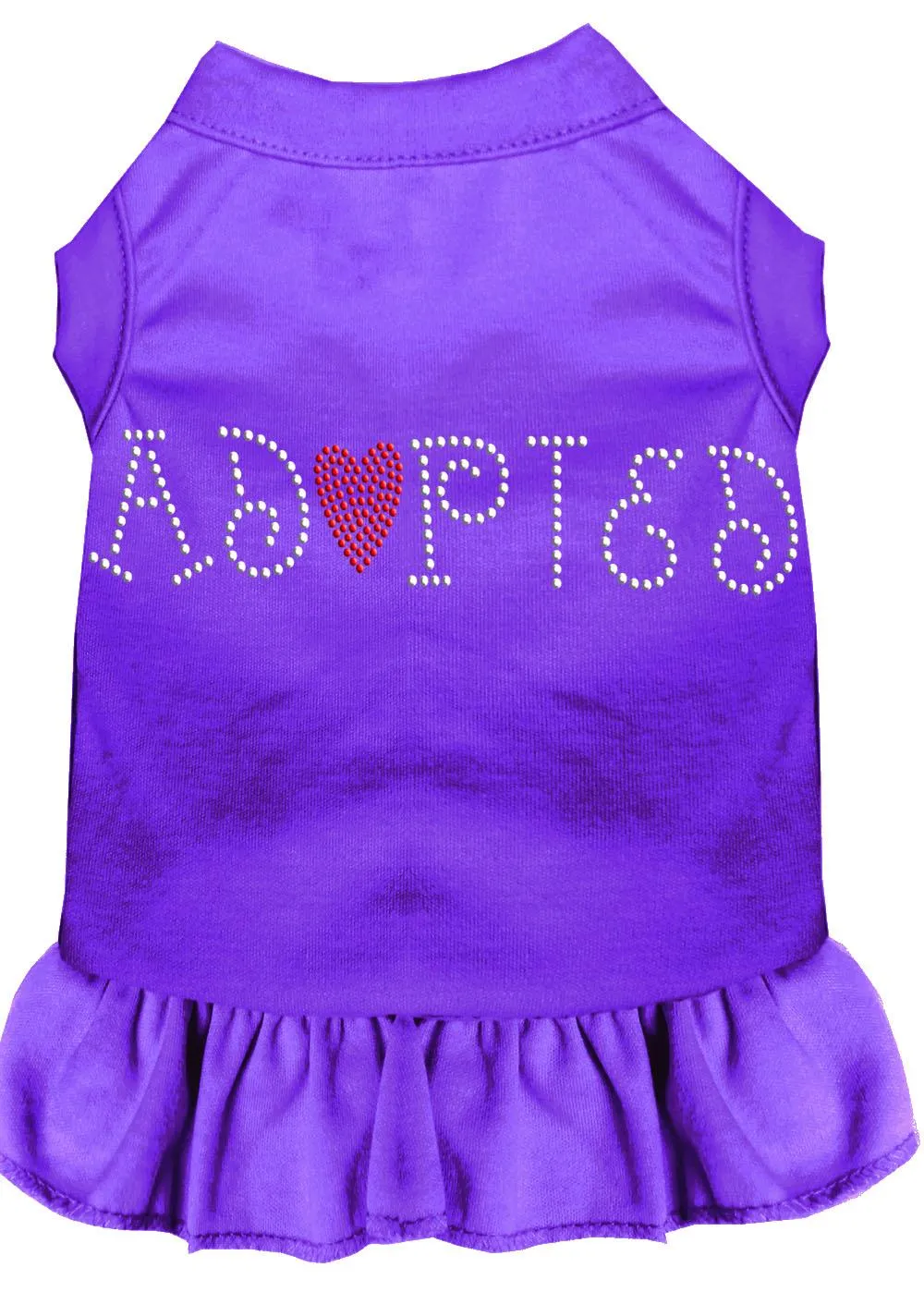 Adopted Rhinestone Dress Purple 4x (22)