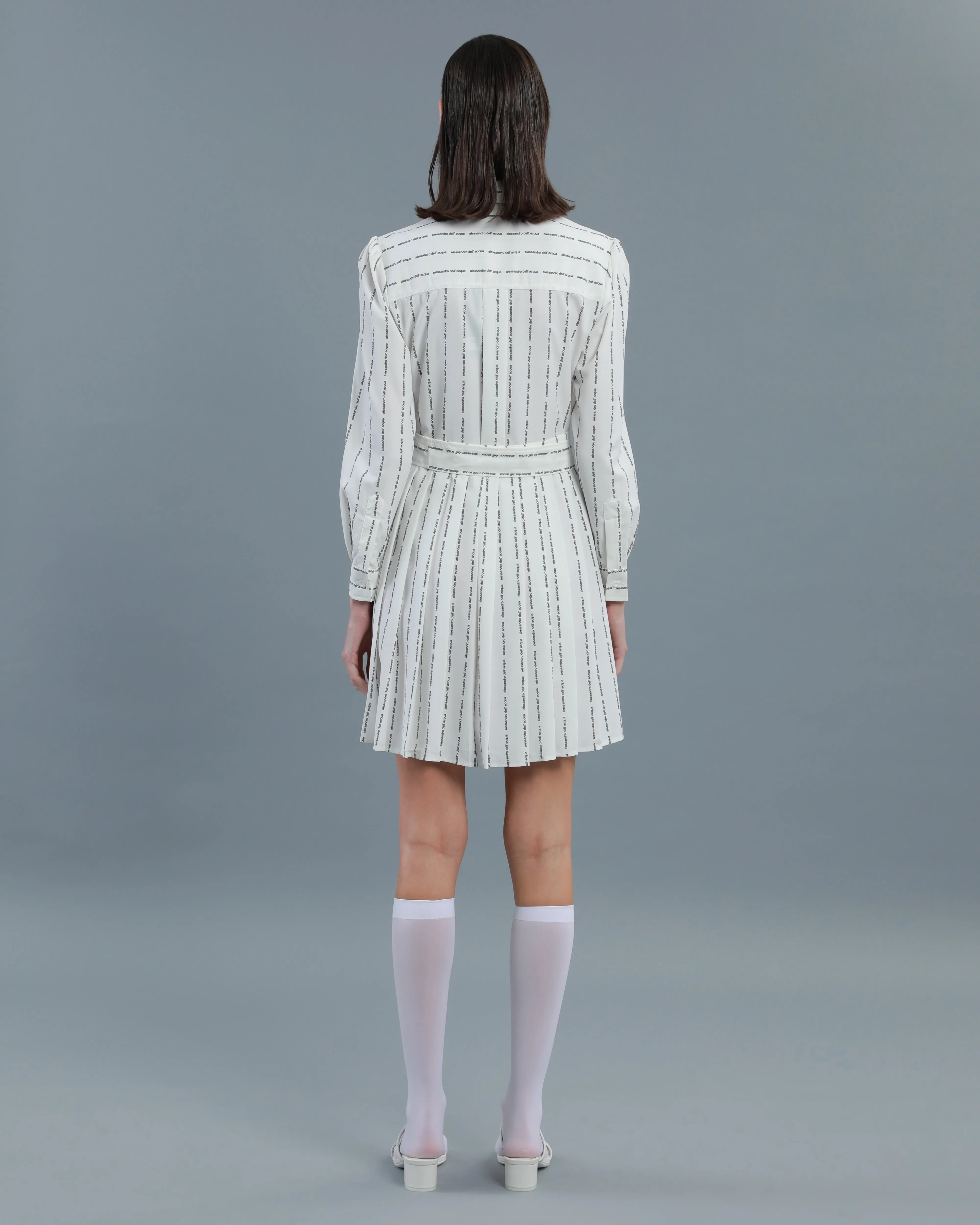 All-Over Logo Shirt Dress