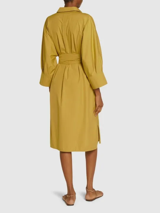 &#x27;S Max Mara   Tabata poplin belted midi shirt dress 