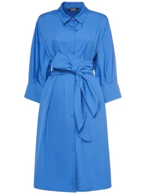 &#x27;S Max Mara   Tabata poplin belted midi shirt dress 