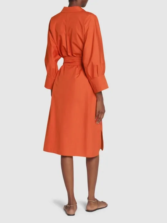 &#x27;S Max Mara   Tabata poplin belted midi shirt dress 