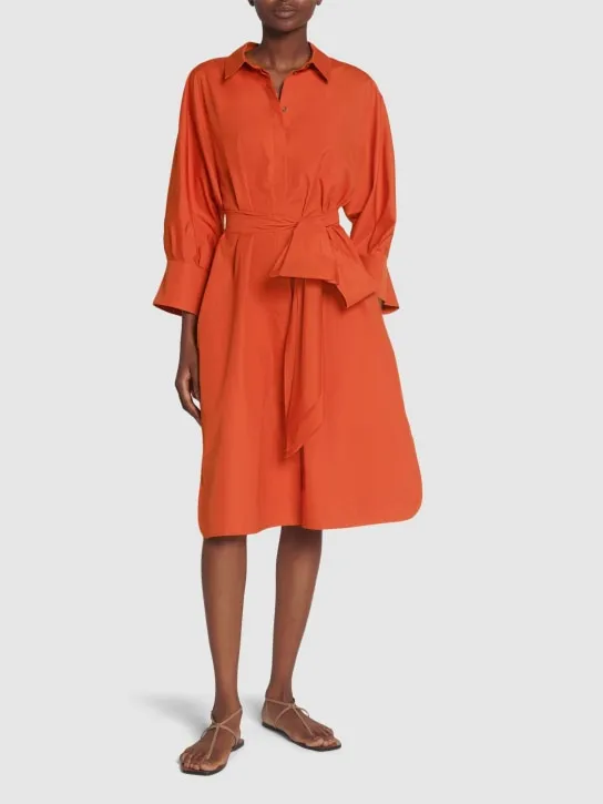 &#x27;S Max Mara   Tabata poplin belted midi shirt dress 