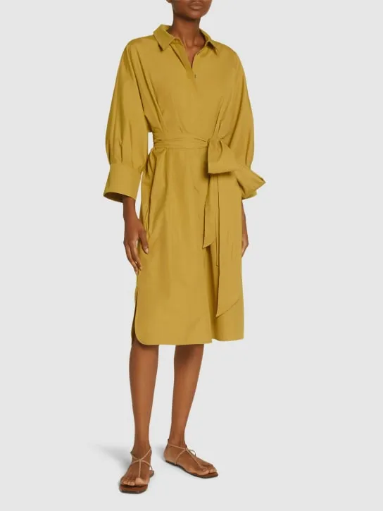 &#x27;S Max Mara   Tabata poplin belted midi shirt dress 