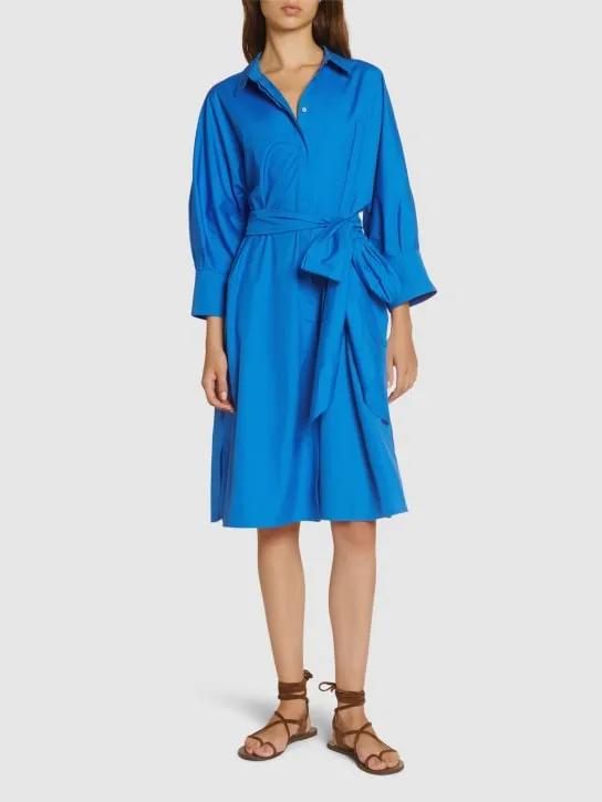 &#x27;S Max Mara   Tabata poplin belted midi shirt dress 