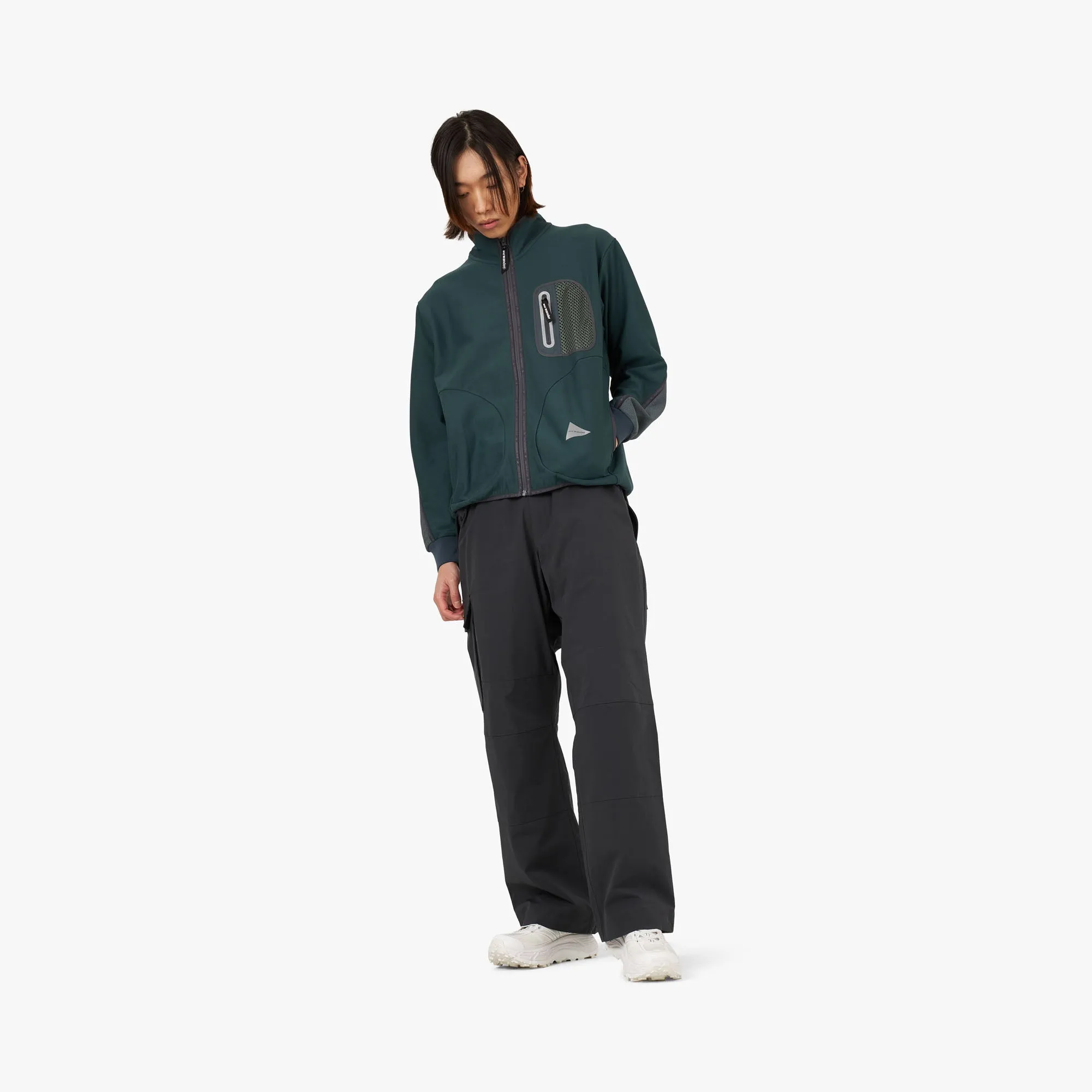 And Wander 53 Light Fleece Jacket / Green