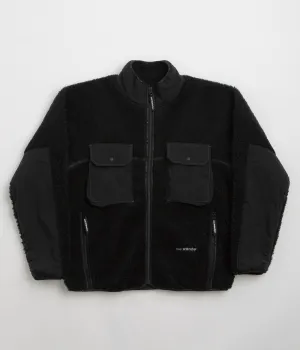 and wander Wool Boa Jacket - Black