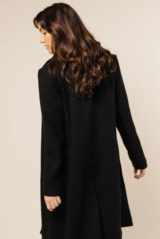 Berlin Wool Coat in Black