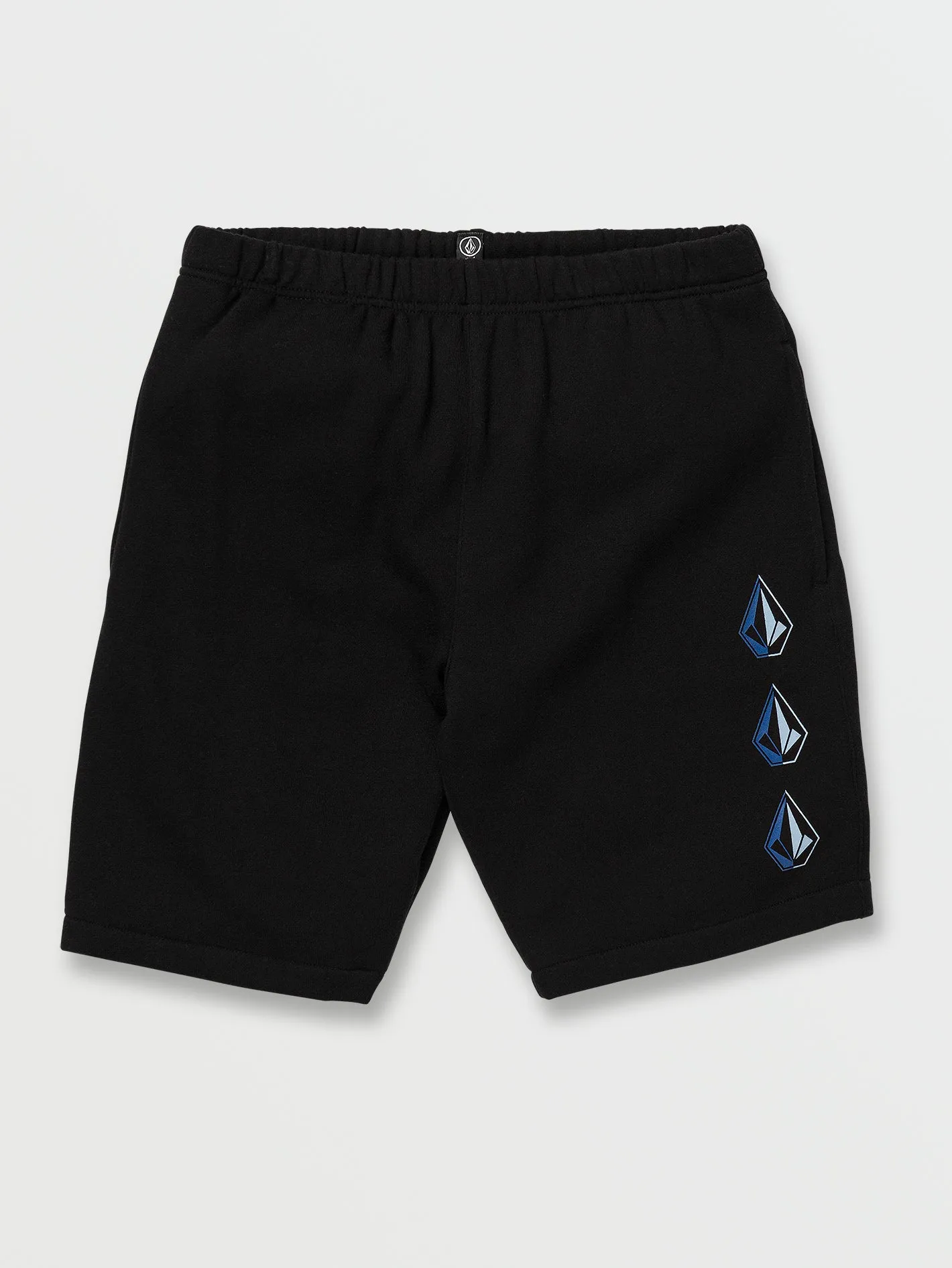 Big Boys Iconic Stone Fleece Shorts - New Black