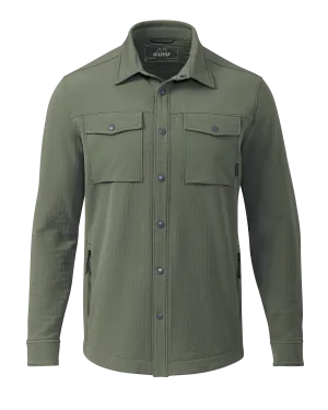 Blockfield Fleece Shirt Jacket | Dark Sage