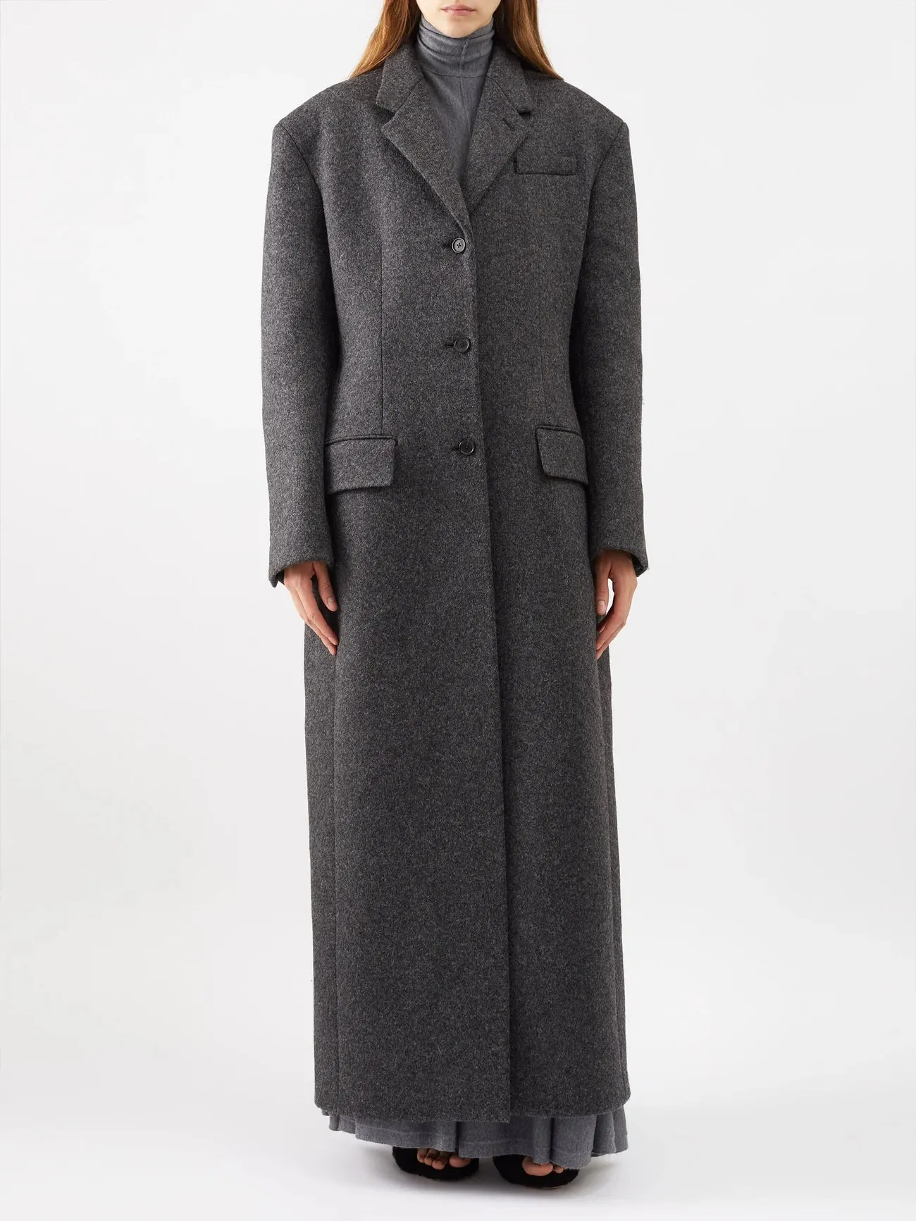 Bontin Wool-blend Longline Coat