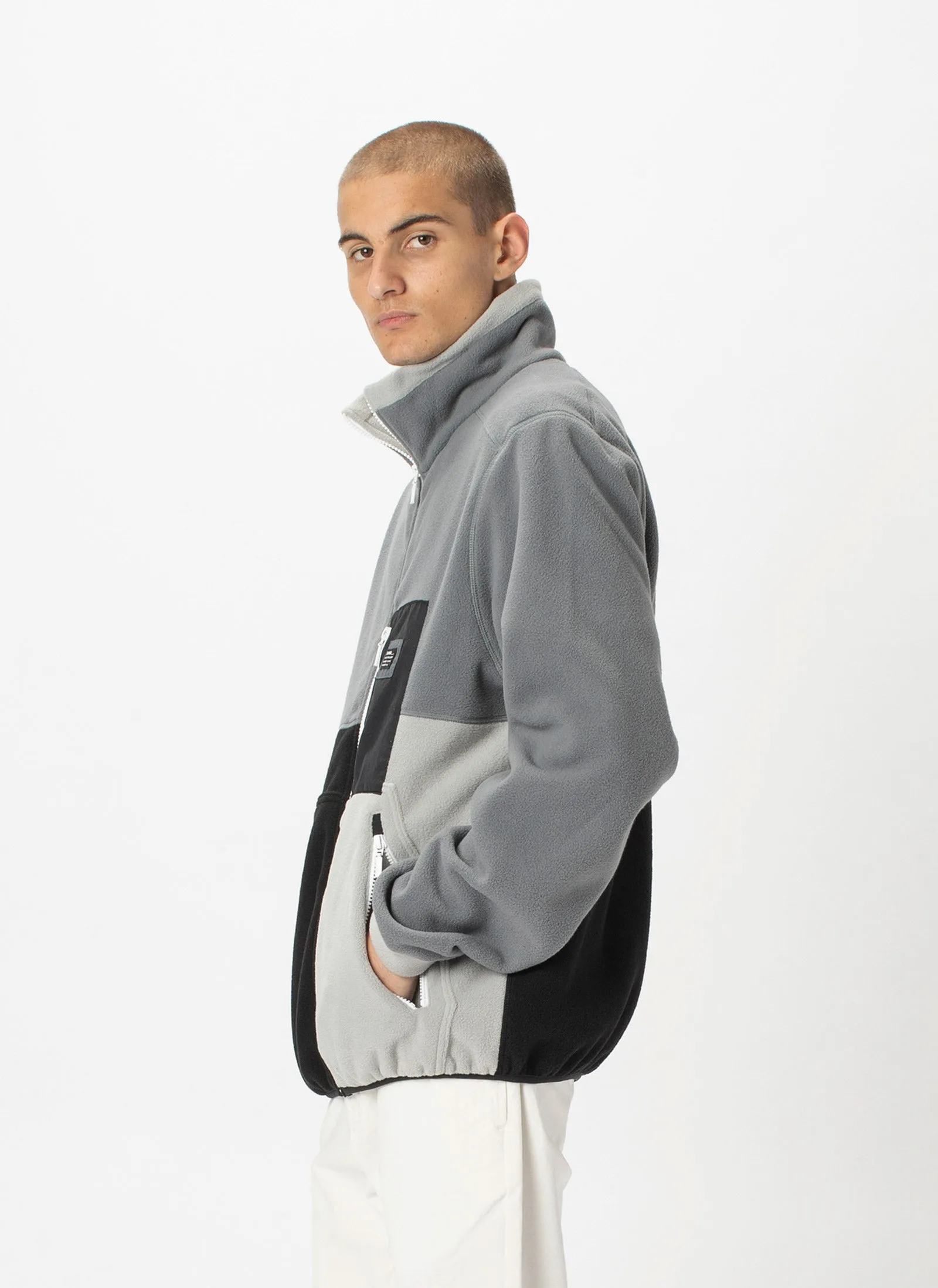 B.Quick Polarfleece Jacket Grey Panel