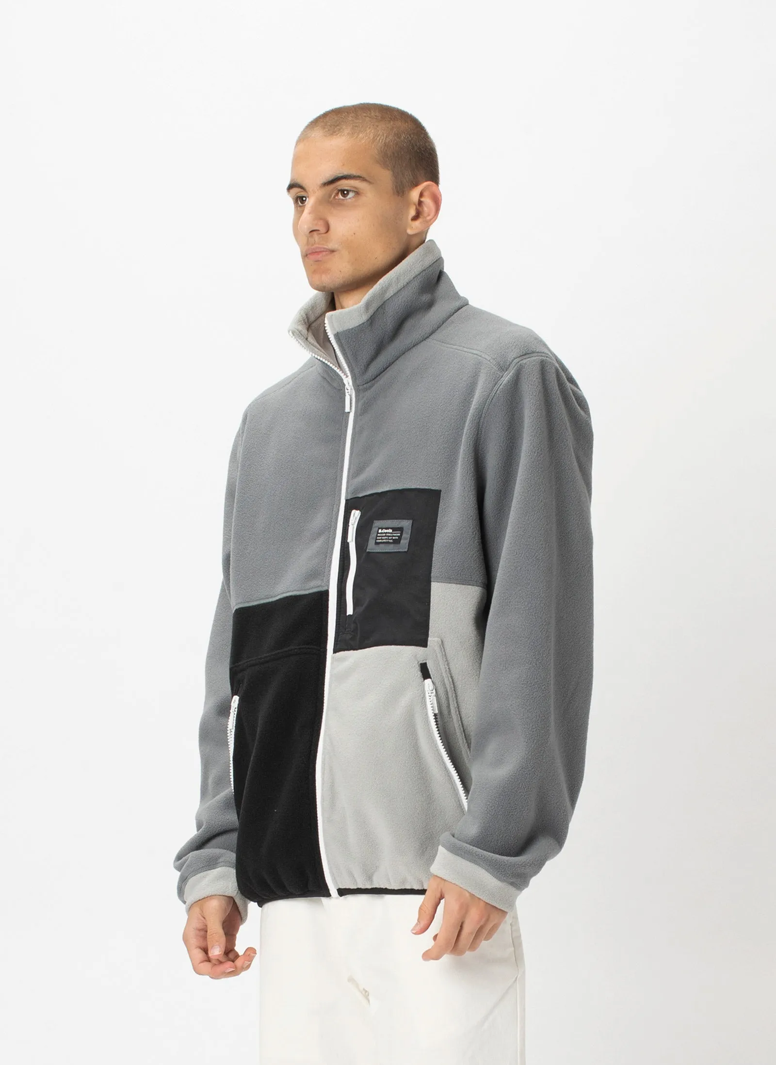 B.Quick Polarfleece Jacket Grey Panel