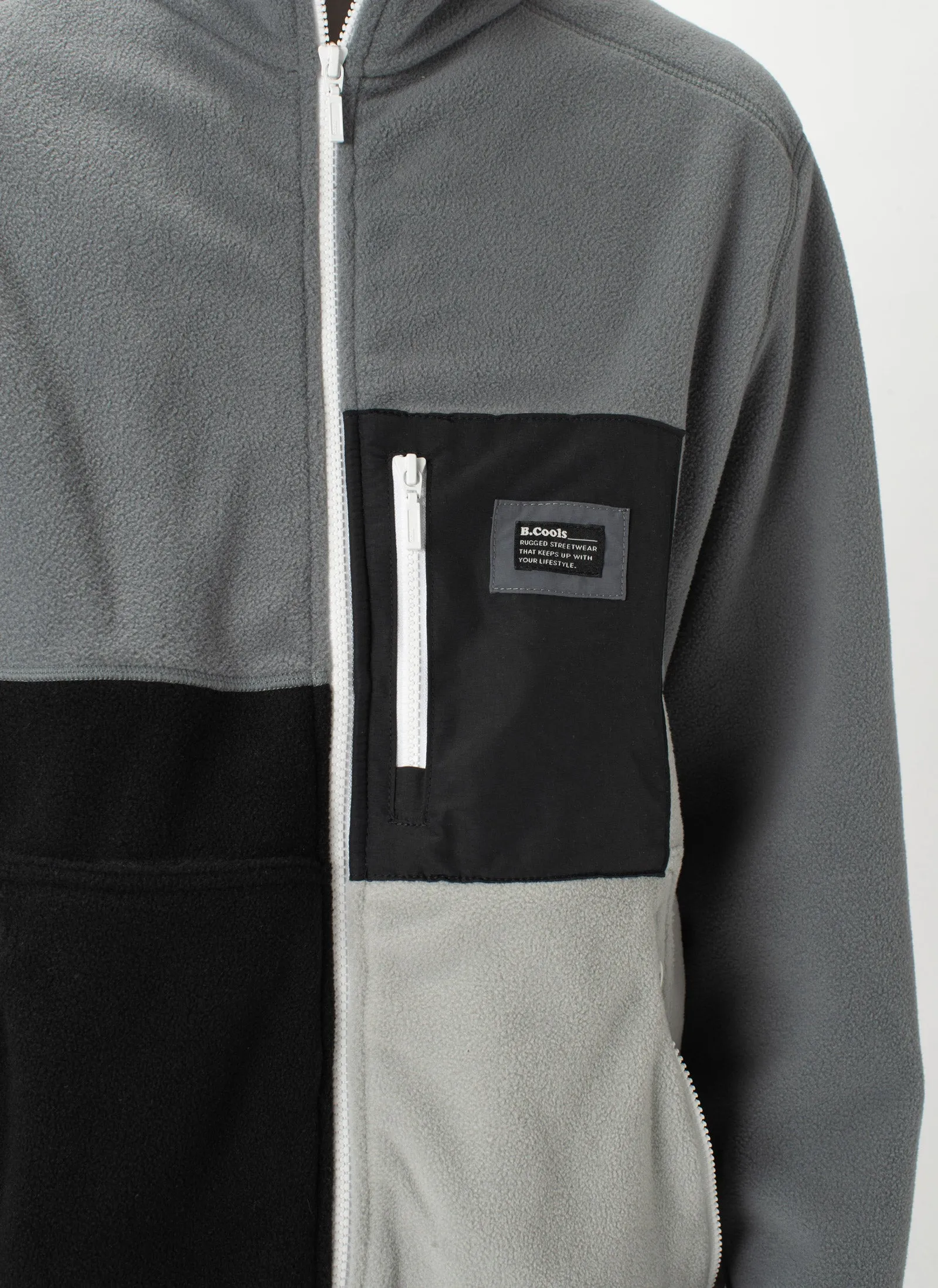 B.Quick Polarfleece Jacket Grey Panel