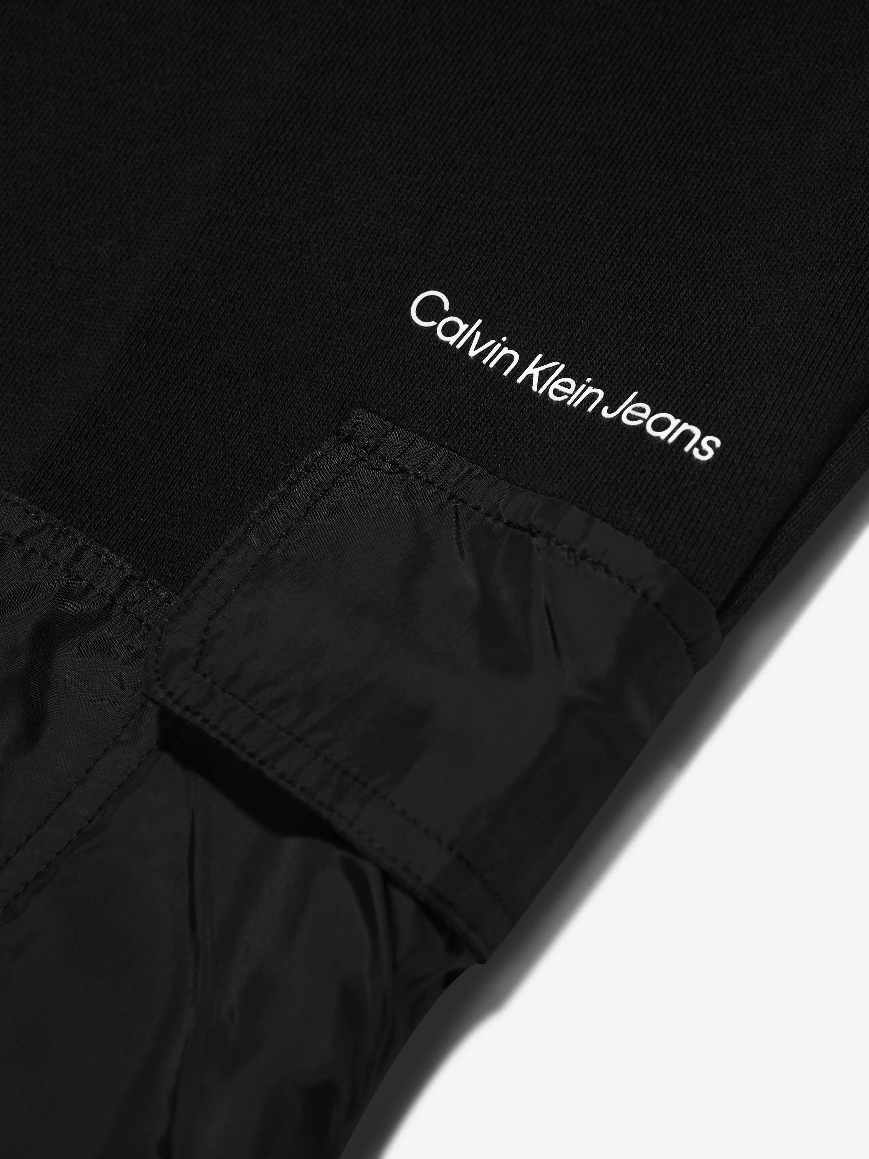 Calvin Klein Boys Mix Media Utility Sweatpants