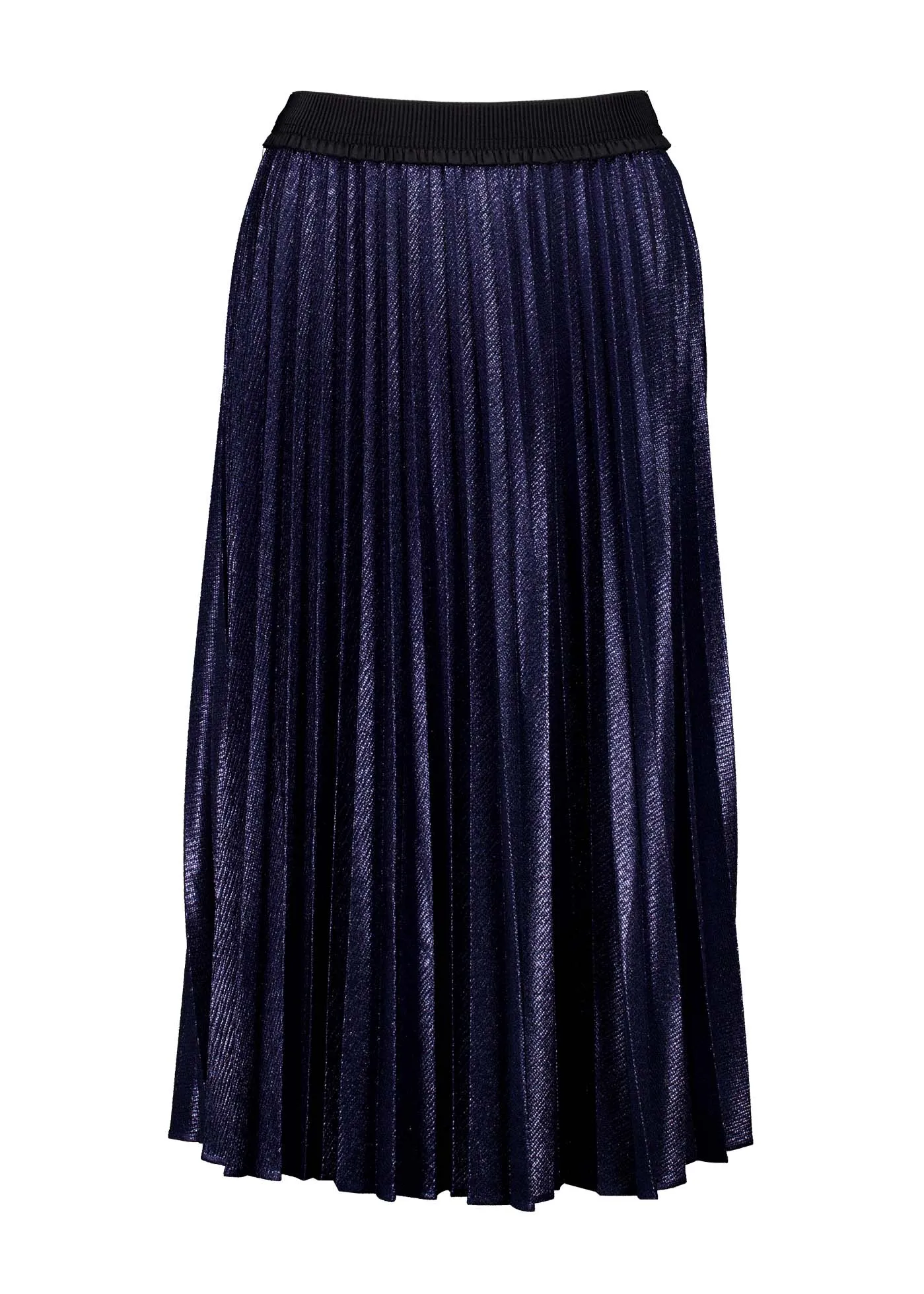 Champagne Pleat Skirt Navy