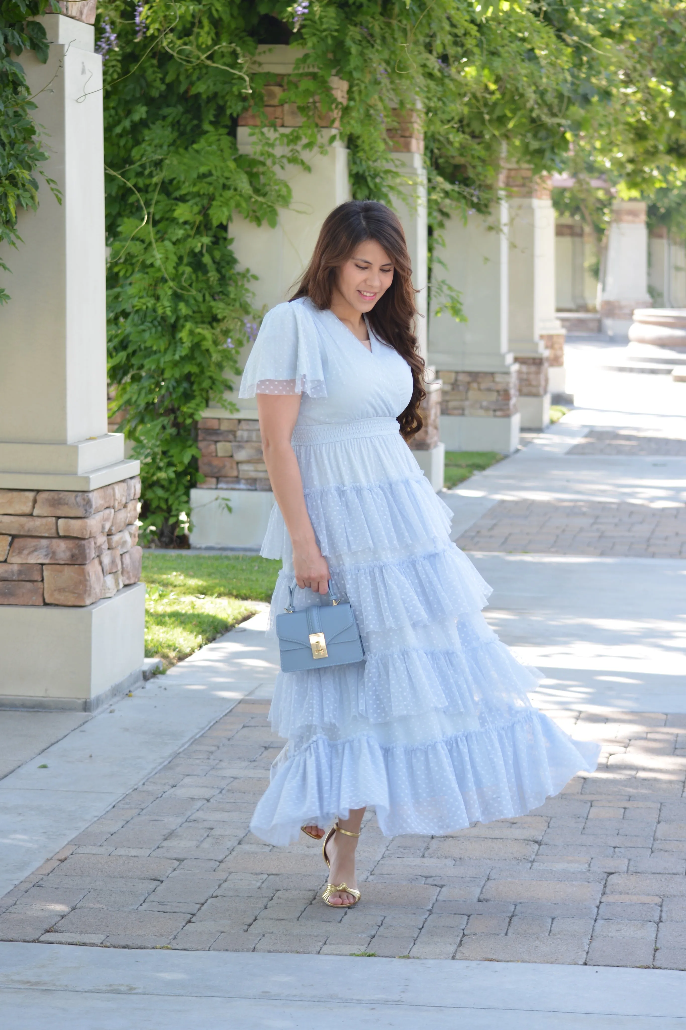 Channing Sky Blue Tulle Dress