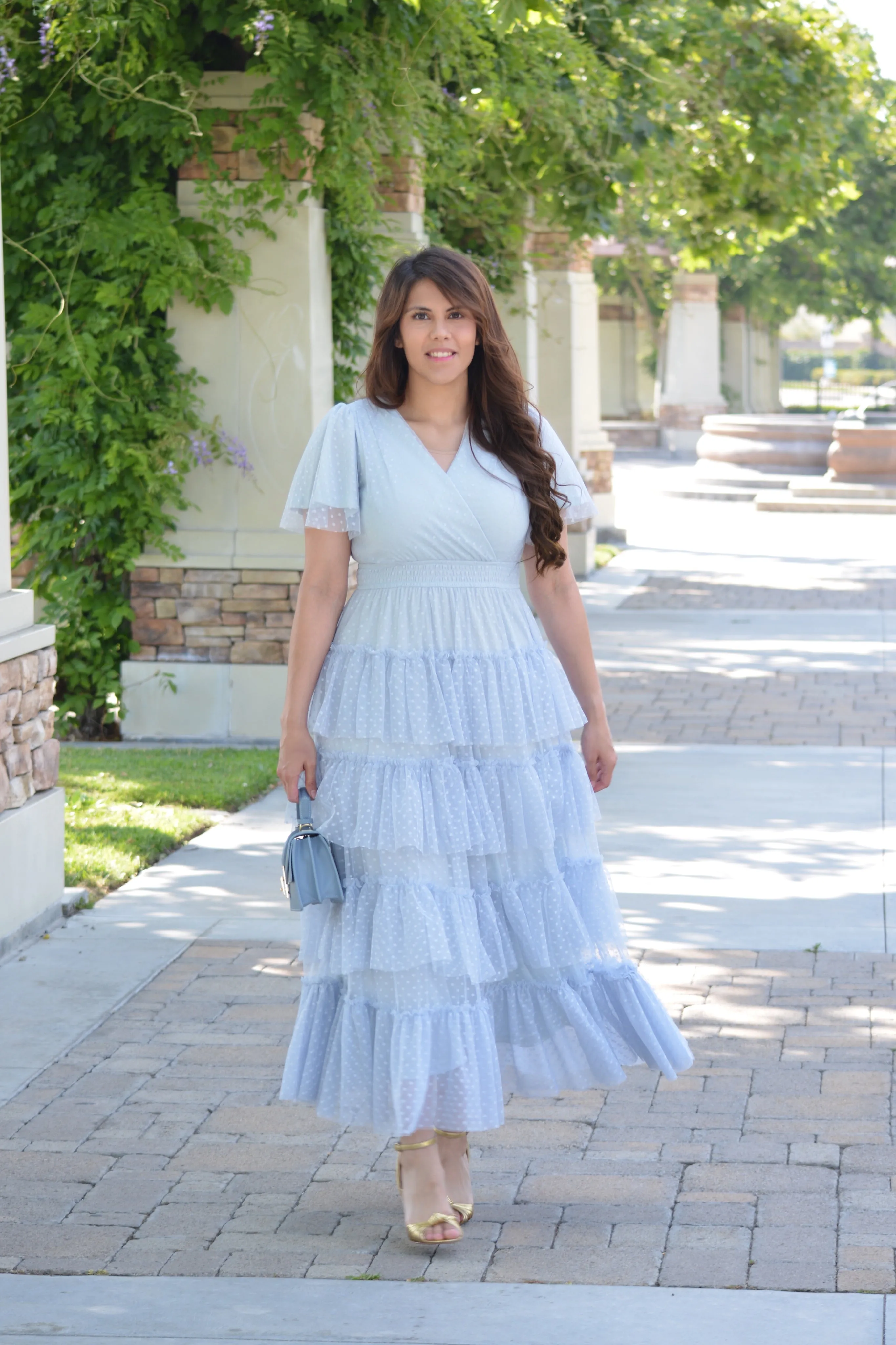 Channing Sky Blue Tulle Dress