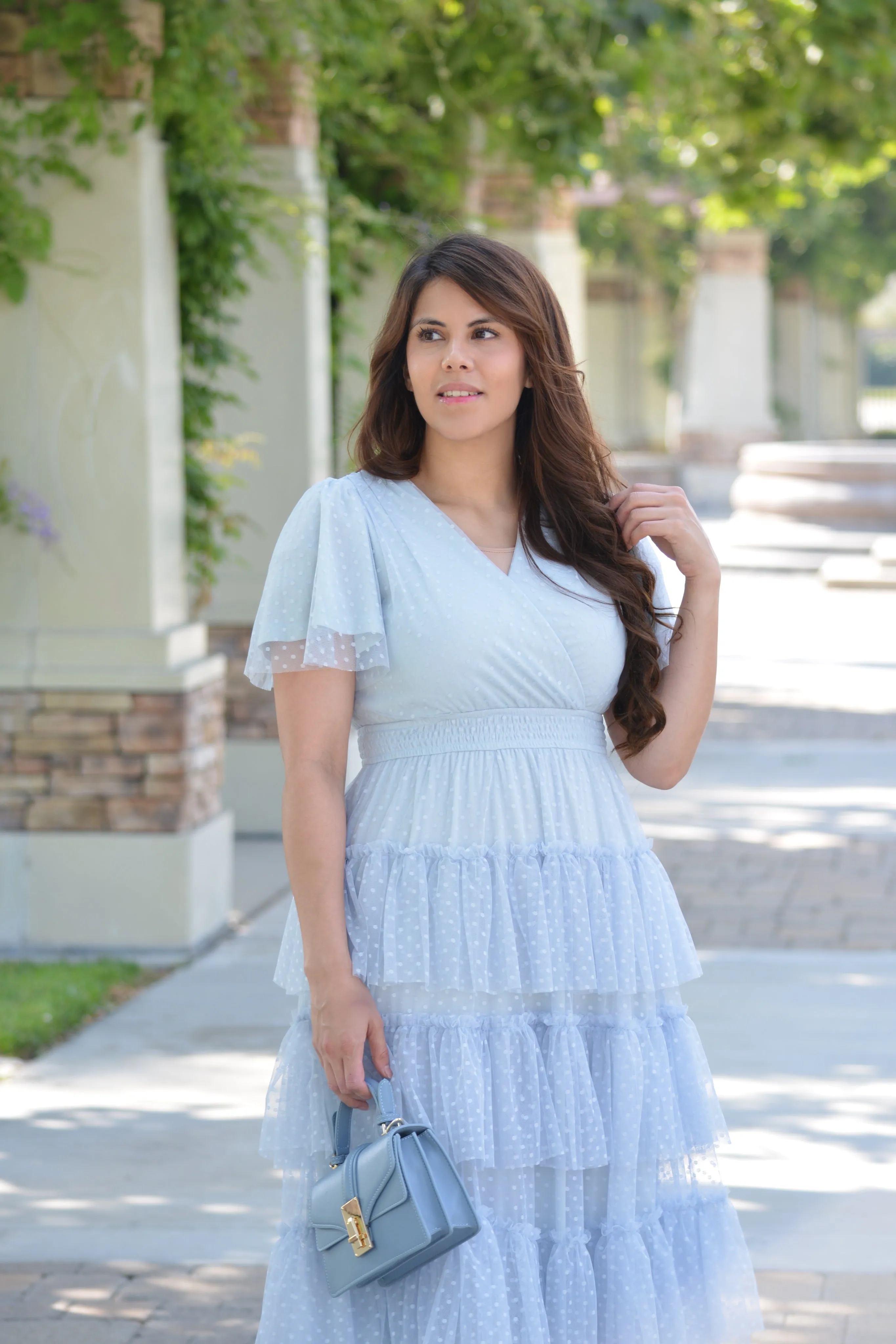 Channing Sky Blue Tulle Dress