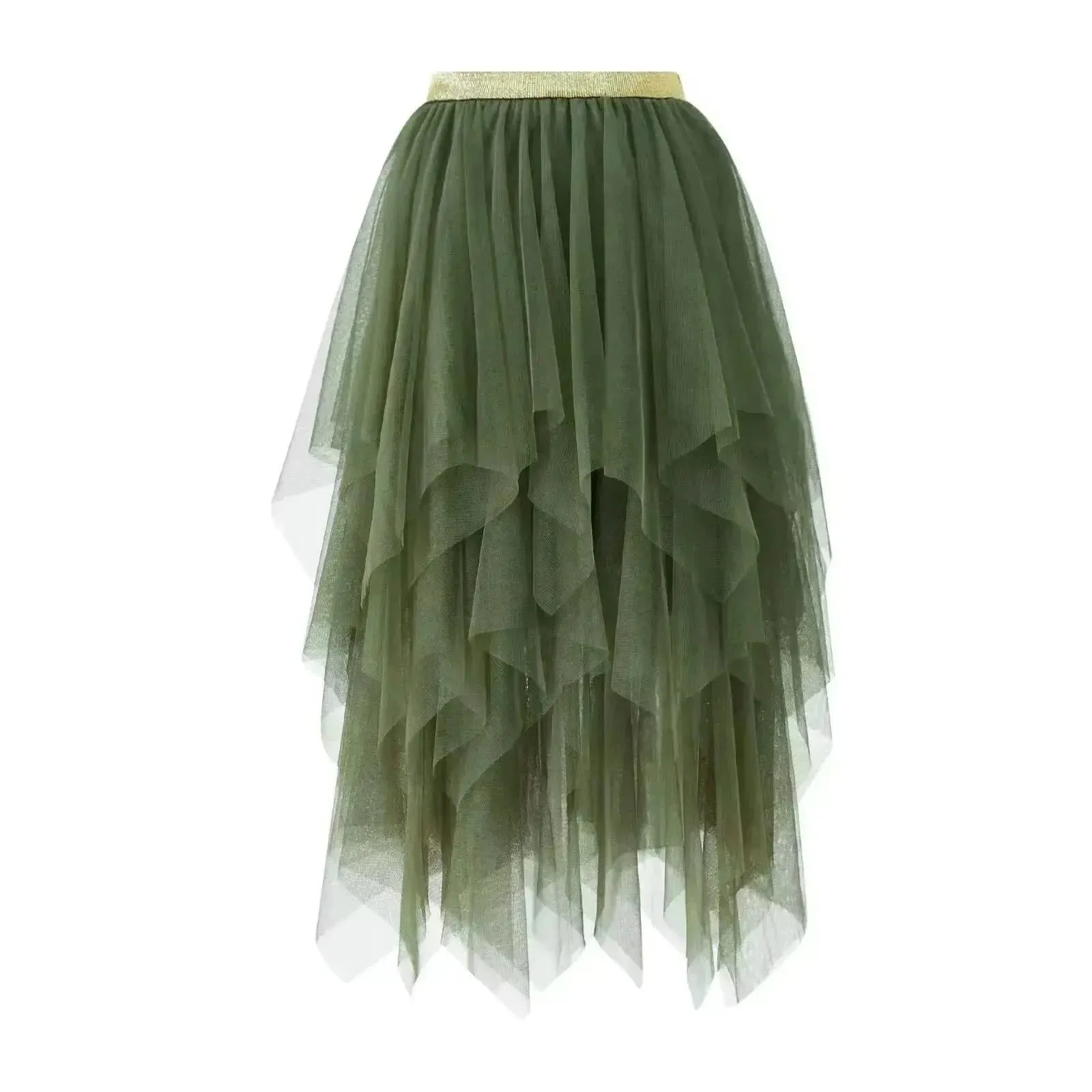 Chic Asymmetrical Tulle Skirt