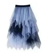 Chic Asymmetrical Tulle Skirt