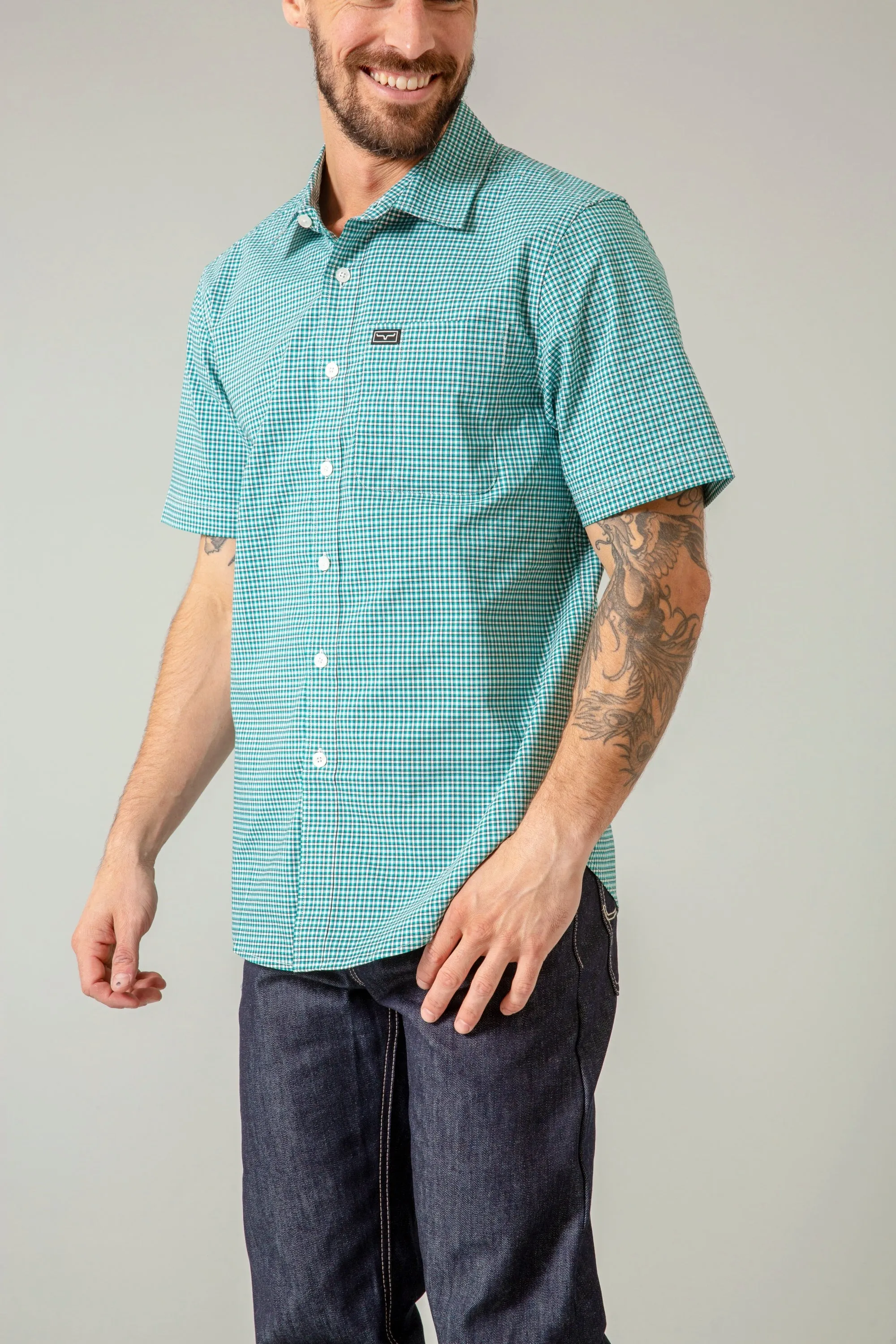 Chute Mini Check Dress Shirt