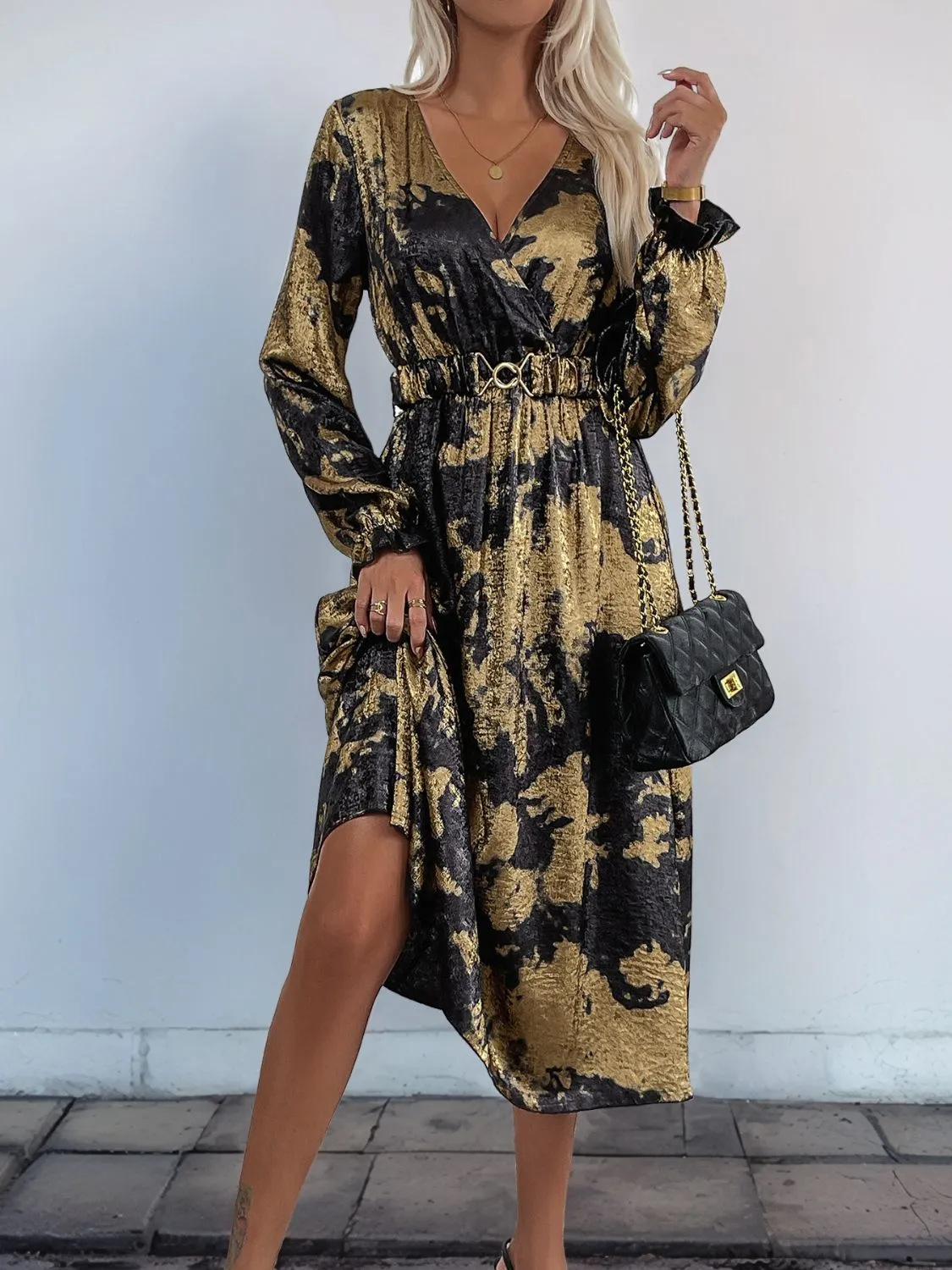 Classic Long Sleeve Midi Dress