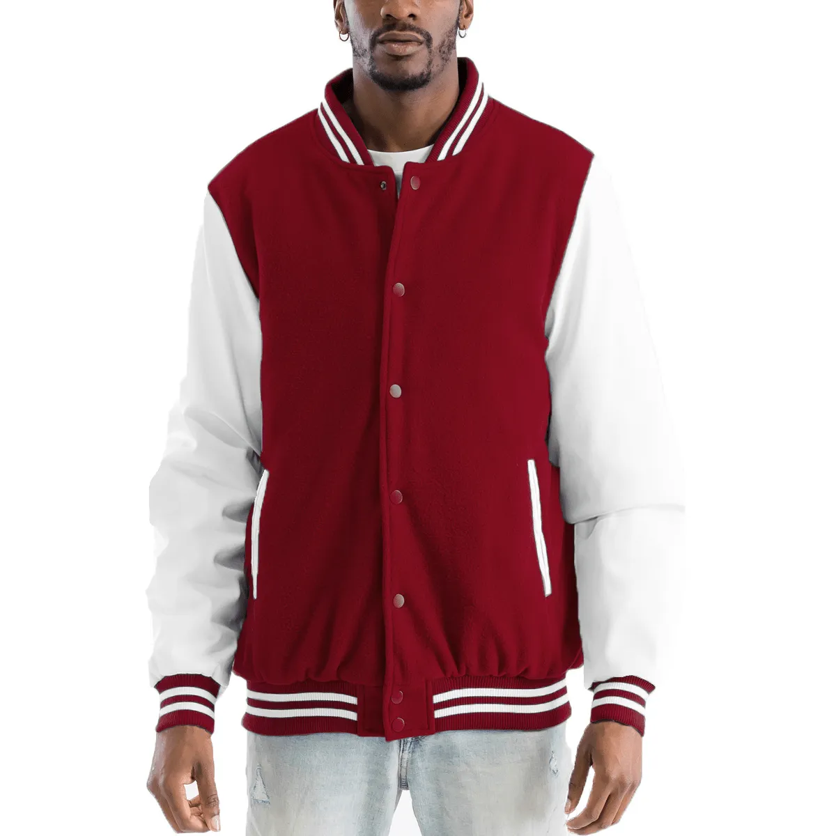 Classic Melton Letterman Jacket