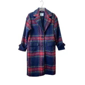 Coat Wool By Old Navy In Plaid Pattern, Size:Xs