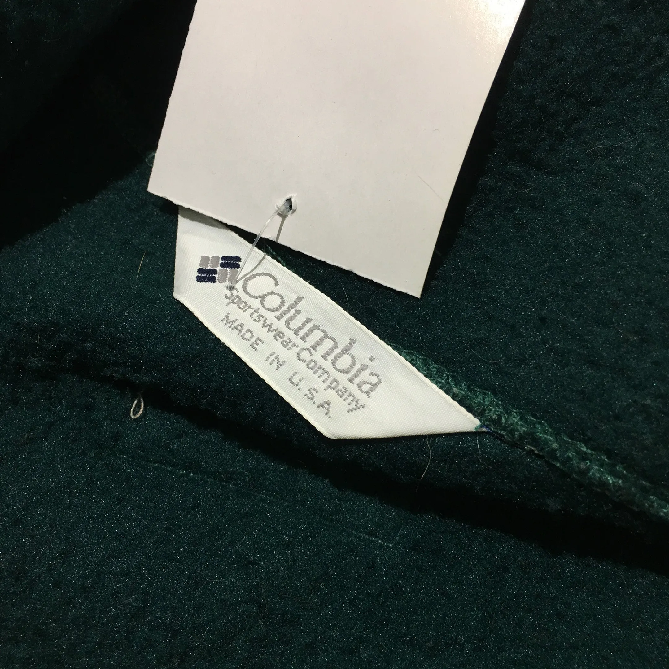 Columbia Green and Pattern Fleece Jacket