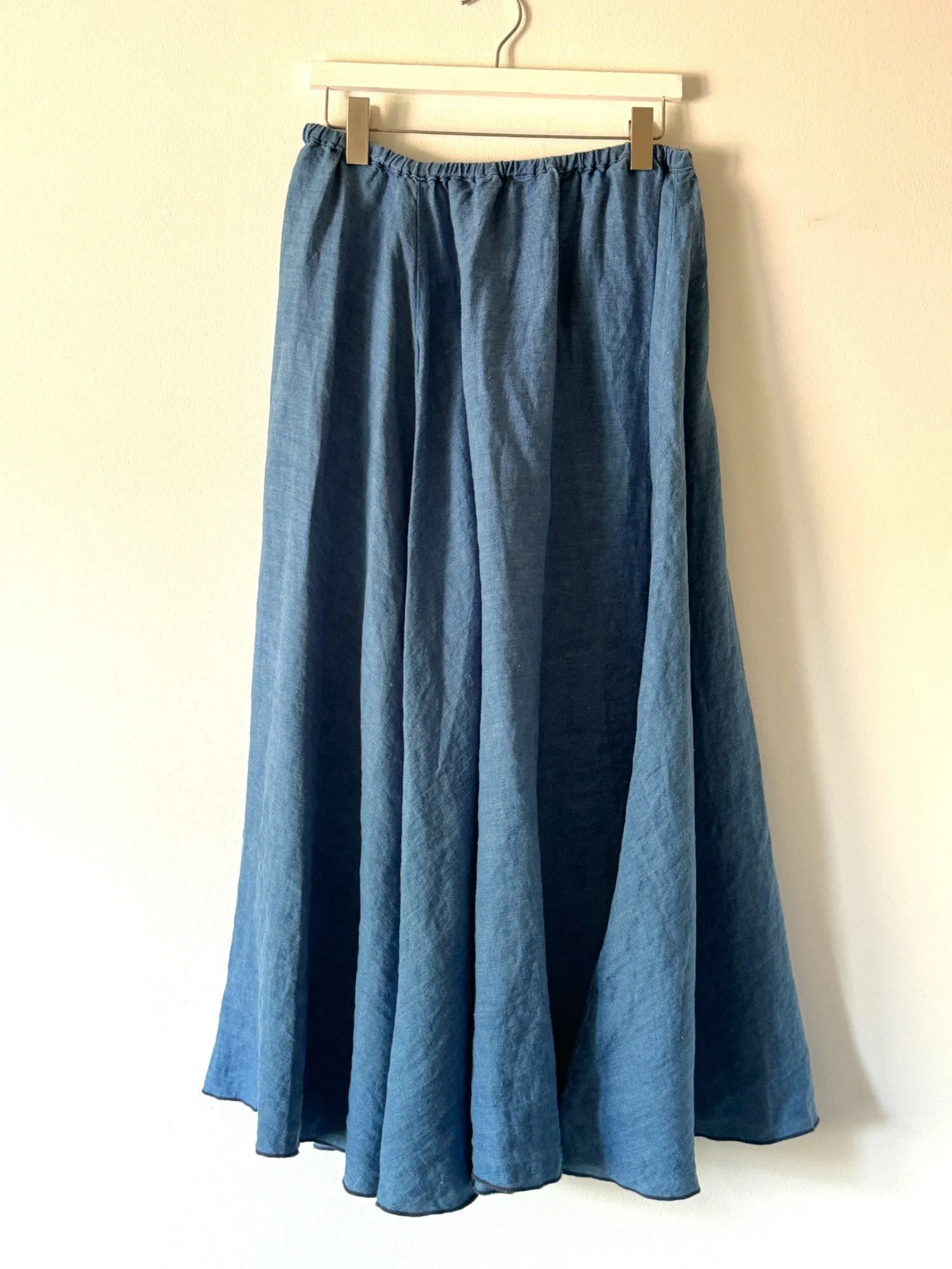 CP SHADES - DEIDRA SKIRT IN BLEACHED INDIGO TWILL