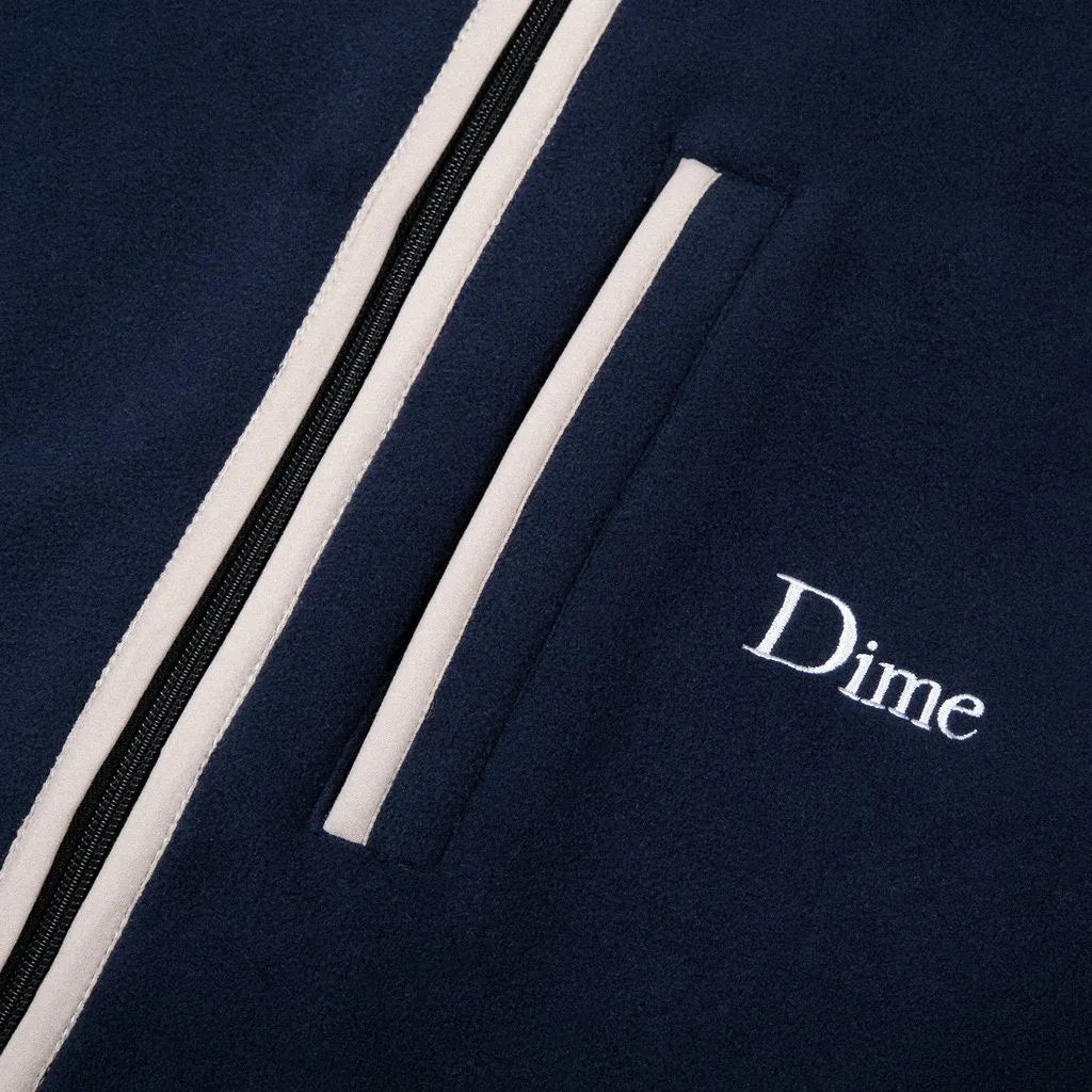 Dime MTL Polar Fleece Hooded Jacket - Navy