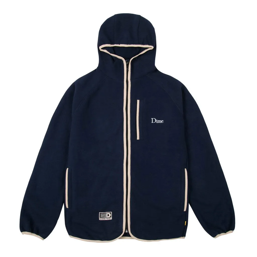 Dime MTL Polar Fleece Hooded Jacket - Navy