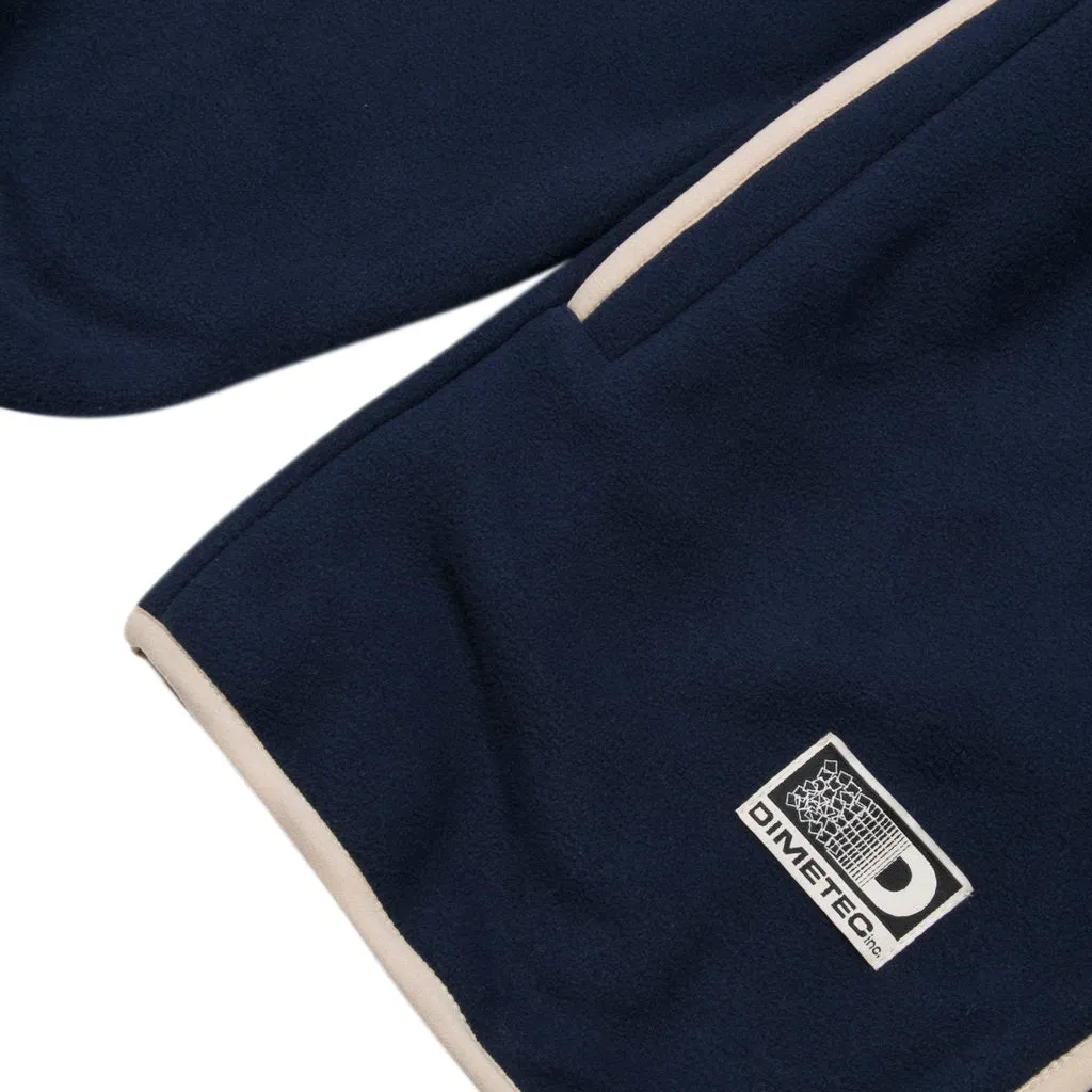 Dime MTL Polar Fleece Hooded Jacket - Navy