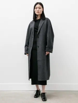 Doublé Cocoon Coat Charcoal Mélange