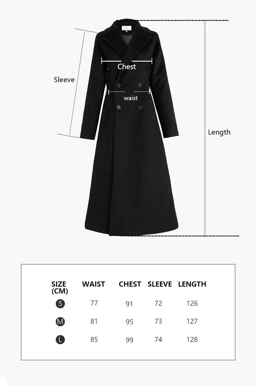 Double-sided wool coat | Long wool coat | Street style wool coat