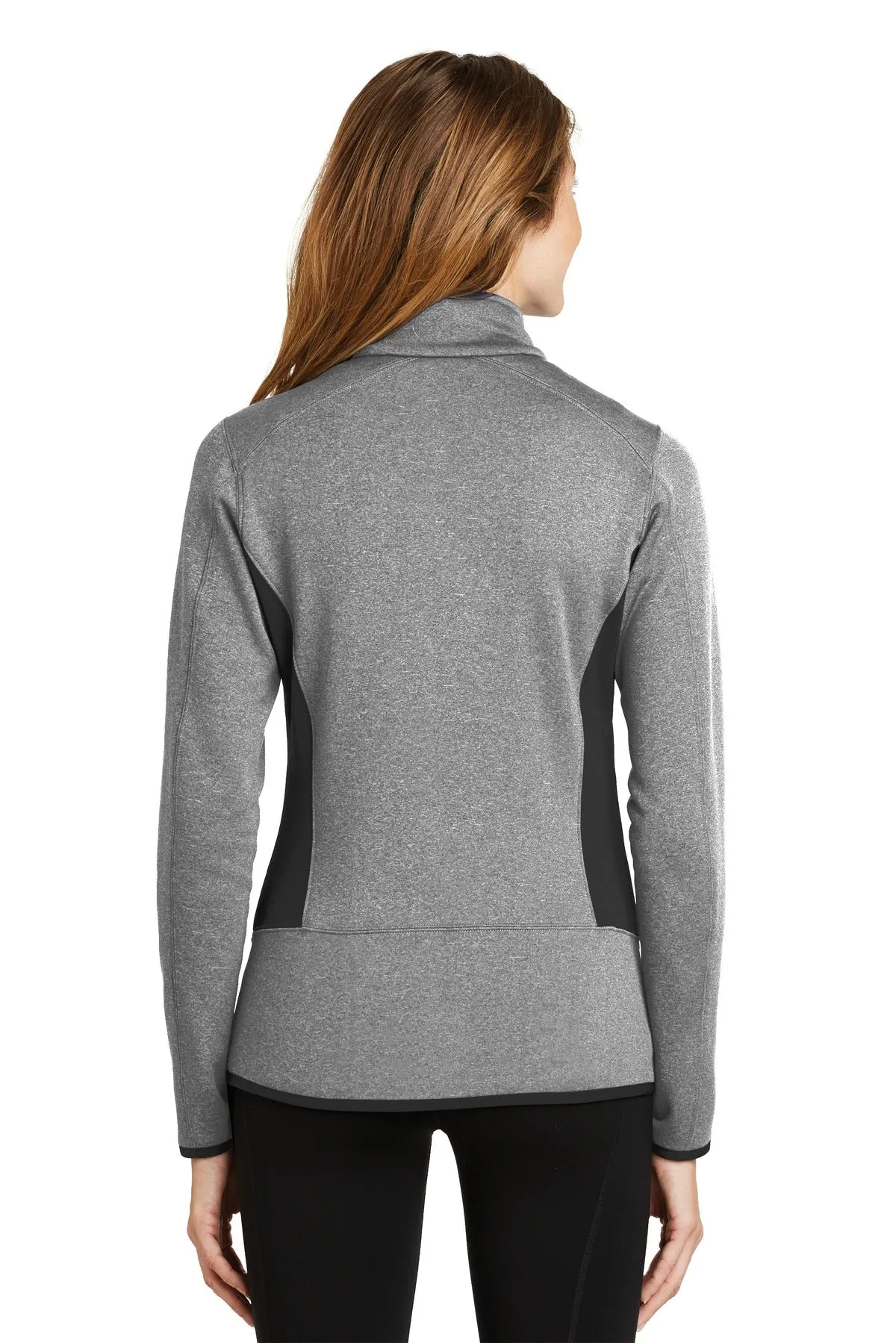 Eddie Bauer Ladies Full-Zip Heather Stretch Fleece Jacket. EB239