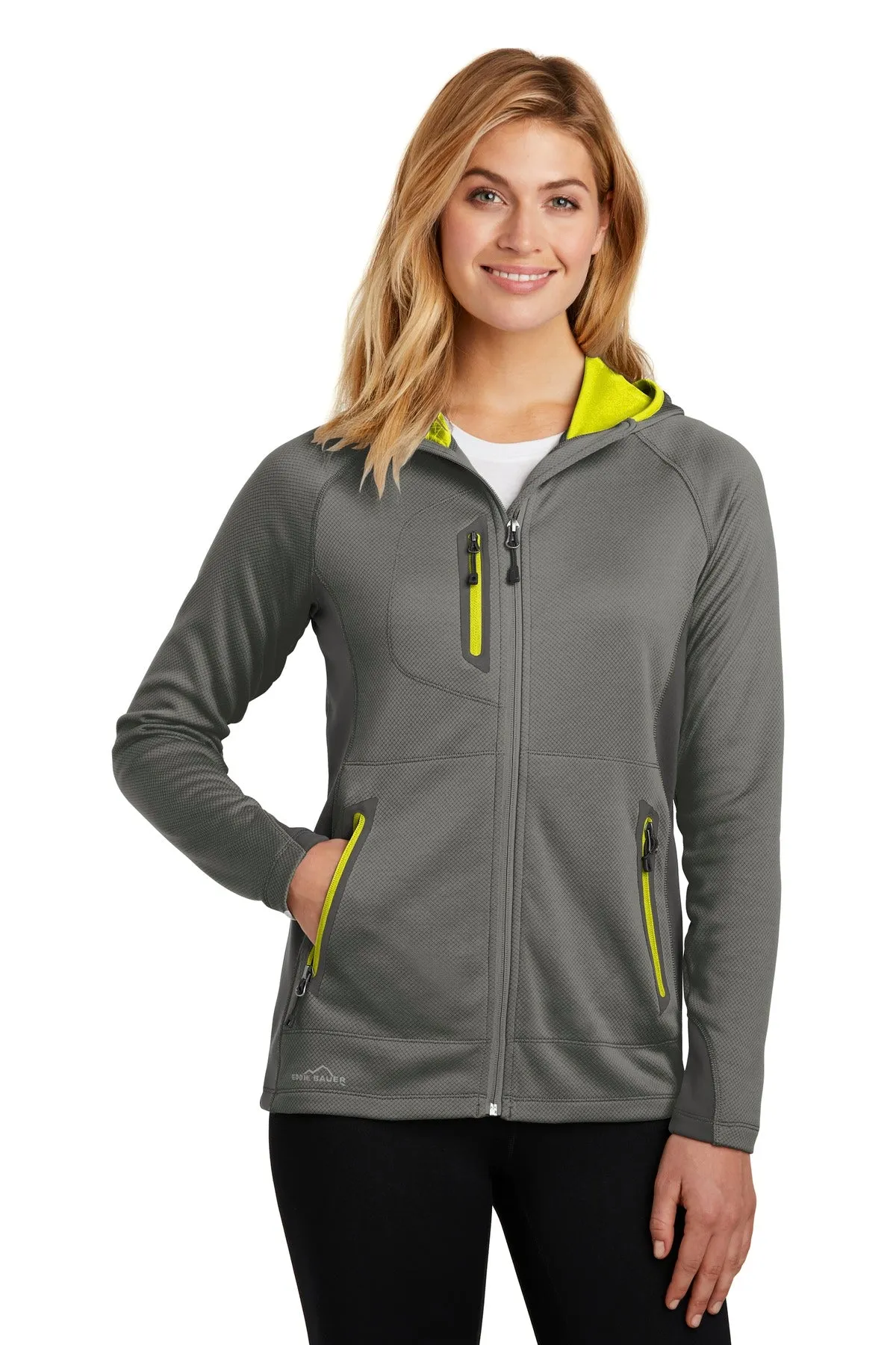 Eddie Bauer  Women's Sport Hooded Full-Zip Fleece Jacket. EB245