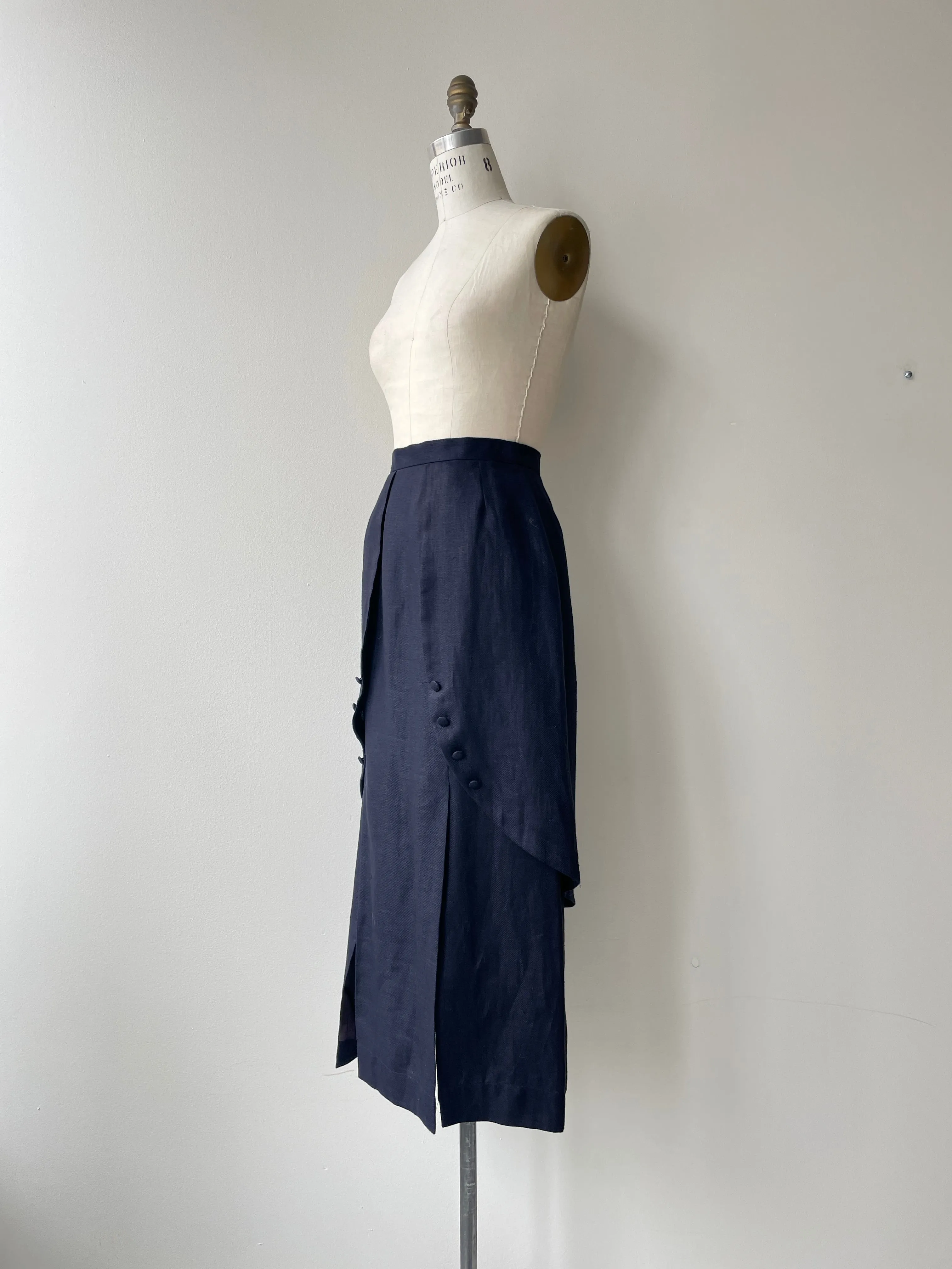 Edwardian Hour Linen Skirt