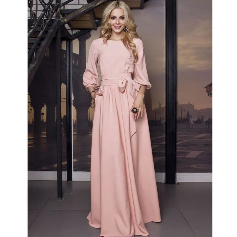 Elegant Lantern Sleeve Dress for Women