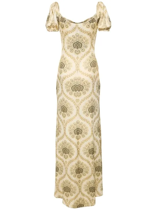 Etro   Printed viscose jersey long dress 