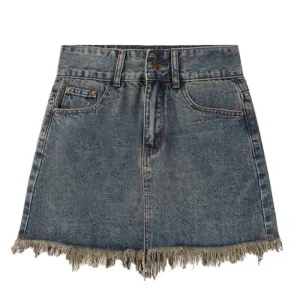 Fairy Grunge Denim Skirt