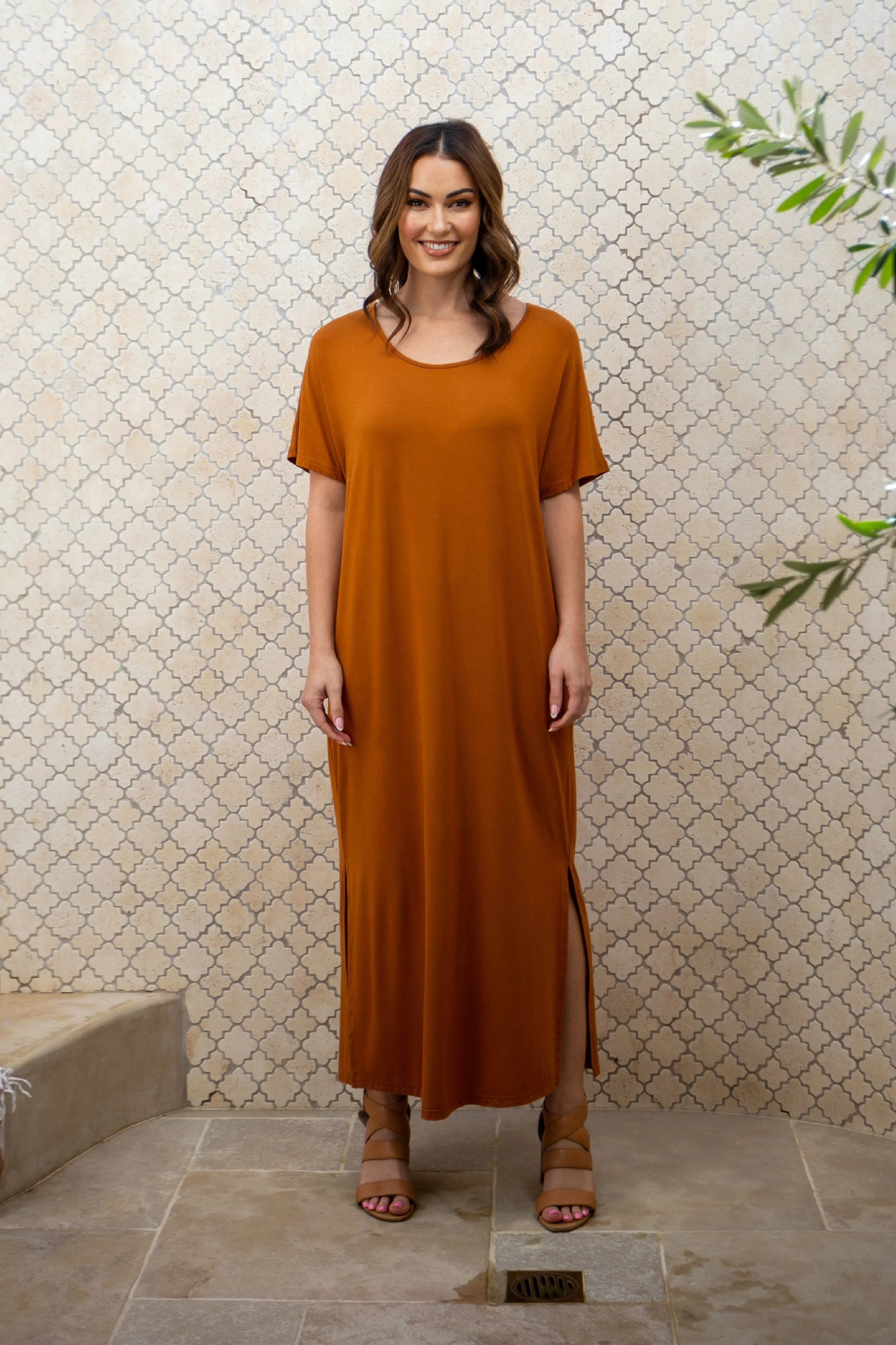 FINAL SALE Destiny Dress in Mocha