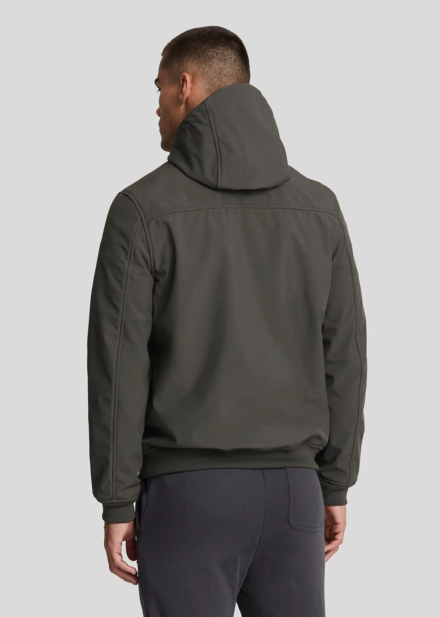 Fleece back softshell jacket - gunmetal