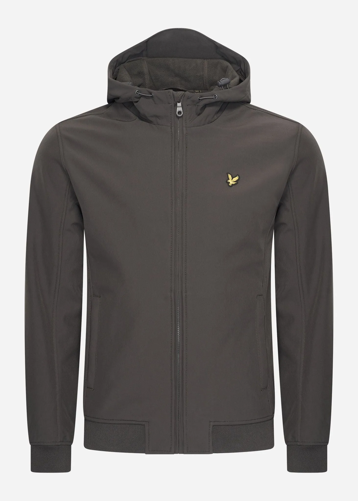 Fleece back softshell jacket - gunmetal