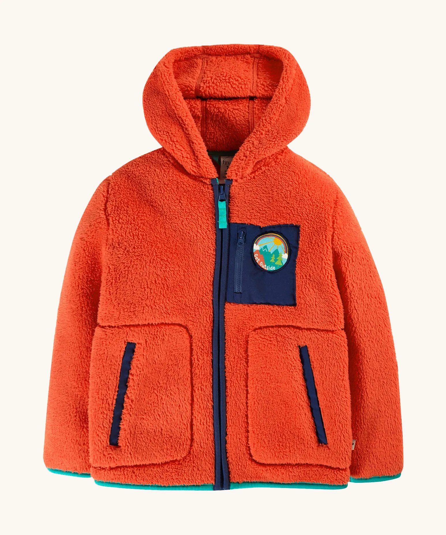 Frugi Toby Ted Fleece Jacket - Bonfire