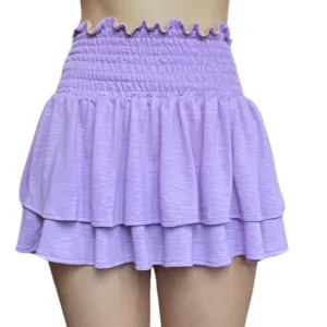 G2 Lavender Slub Isla Skirt